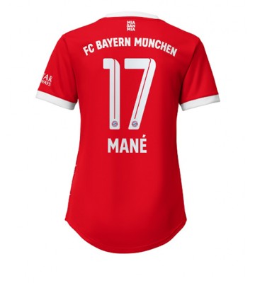 Bayern Munich Sadio Mane #17 Hjemmedrakt Kvinner 2022-23 Kortermet